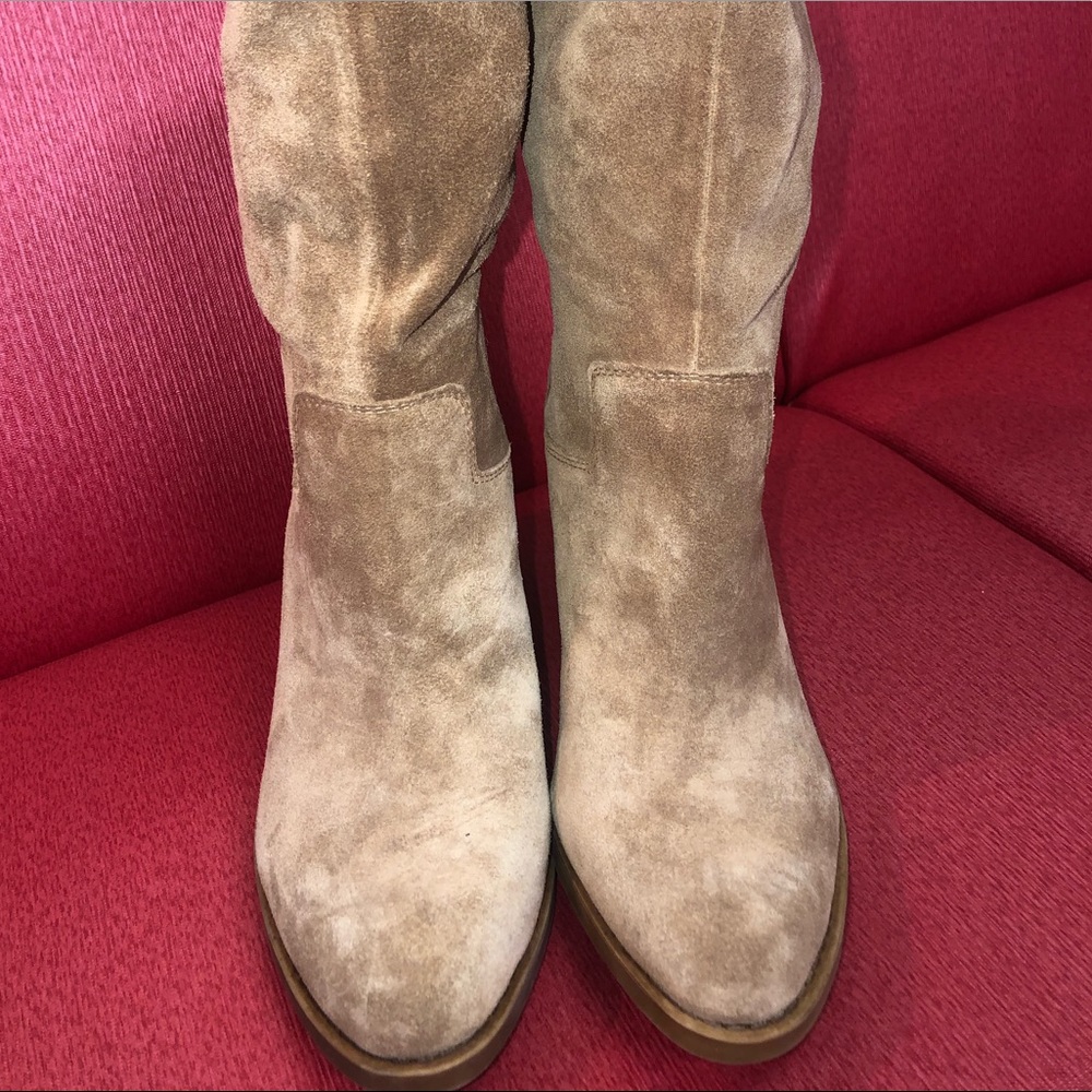 Lucky Brand Lefara Slouch Shaft Block Heel Boots - Picture 2 of 8